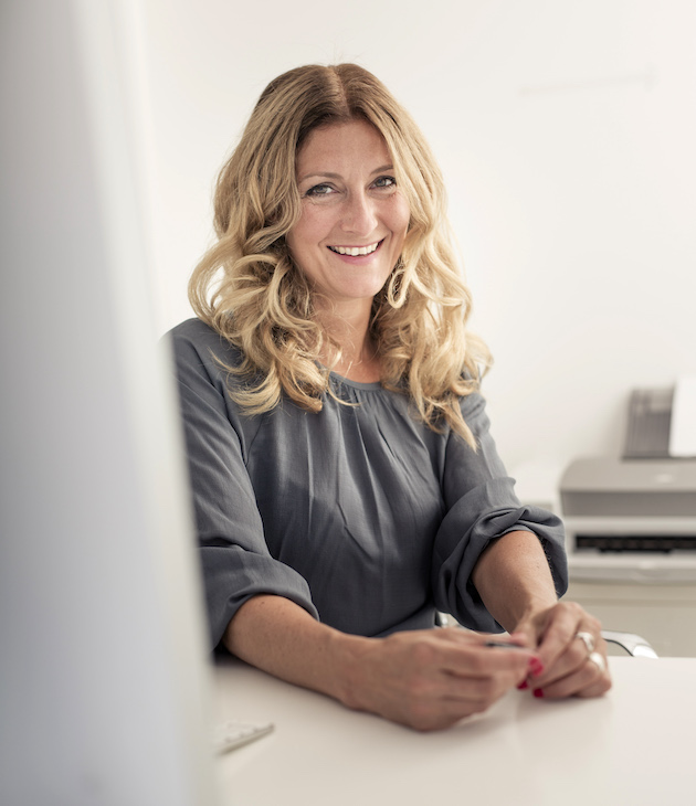 Portrait of smiling woman